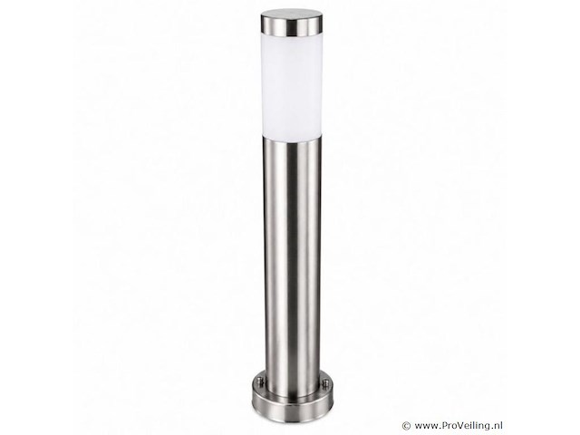 4 x buitenlamp tuinpaal – e27 – chroom – ip44 – 800mm – defne-5 - afbeelding 2 van  5