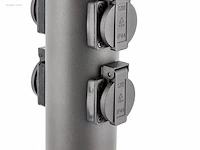4 x cortona buiten kolom schuko zwart - afbeelding 3 van  7
