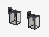 4 x gala buiten wandlamp zwart