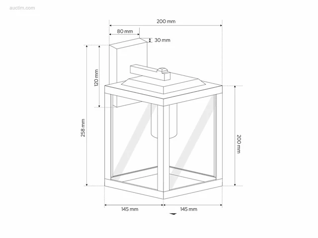 4 x gala buiten wandlamp zwart - afbeelding 5 van  7