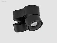4 x gio 2.0 kantelbare design spot zwart - afbeelding 3 van  8