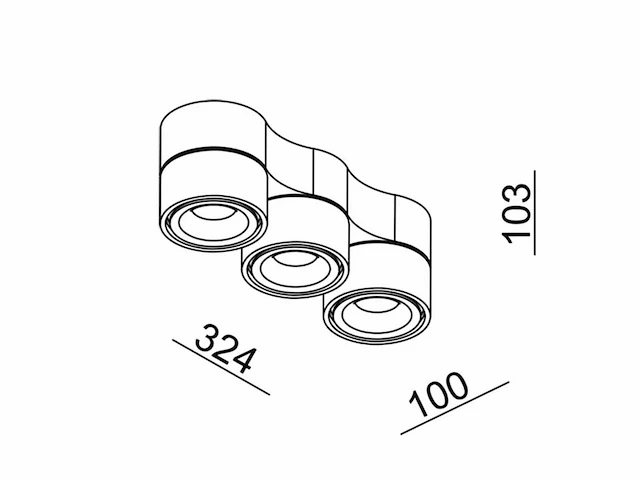 4 x gio 3.0 kantelbare design spot zwart - afbeelding 4 van  9