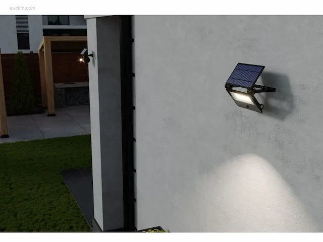 4 x gt lumino solar breedstraler + pir - afbeelding 6 van  7