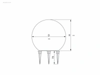 4 x gt marble grond design lampen - afbeelding 4 van  7