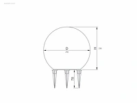 4 x gt marble grond design lampen - afbeelding 4 van  7