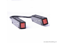 4 x hoekconnector voor magnetische rail – 48v – zwart - afbeelding 2 van  3