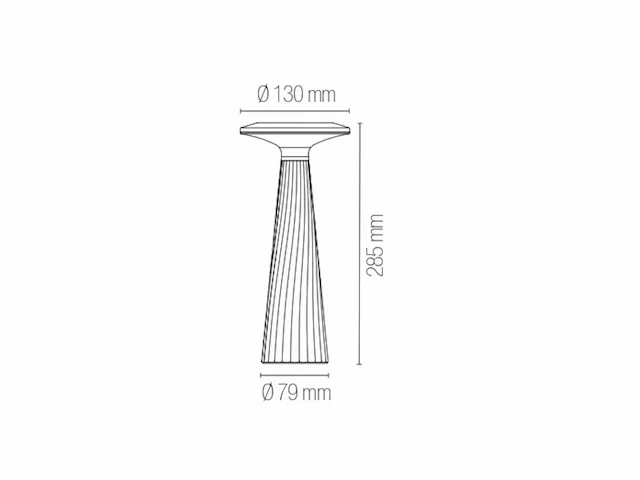 4 x intec brio oplaadbare design lampen wit - afbeelding 3 van  3