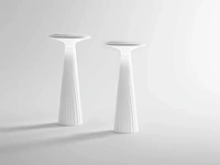 4 x intec brio oplaadbare design lampen wit