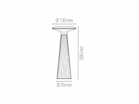 4 x intec brio oplaadbare design lampen wit - afbeelding 3 van  4
