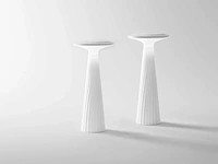 4 x intec brio oplaadbare design lampen wit - afbeelding 1 van  3
