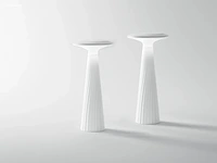 4 x intec brio oplaadbare design lampen wit