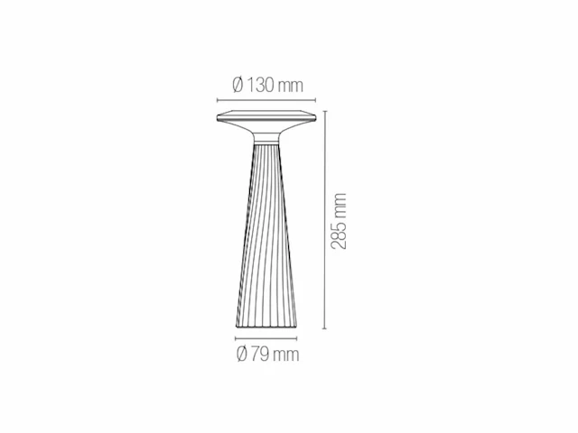 4 x intec brio oplaadbare design lampen wit - afbeelding 2 van  4