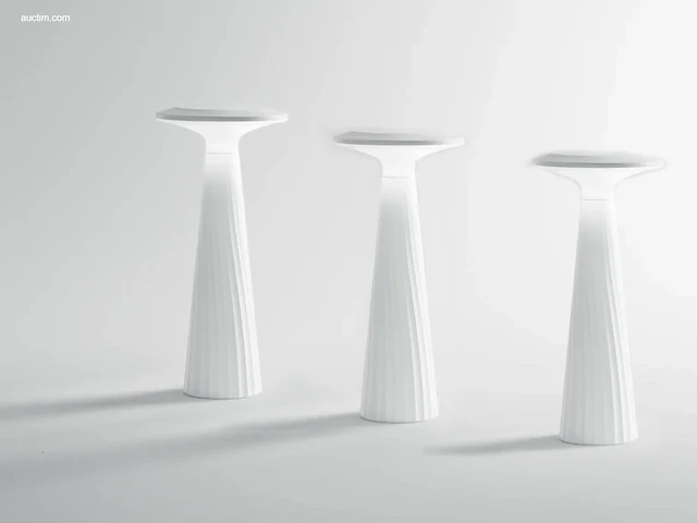 4 x intec brio oplaadbare design lampen wit - afbeelding 4 van  4