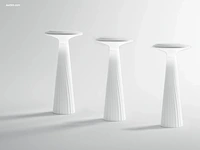 4 x intec brio oplaadbare design lampen wit - afbeelding 4 van  4