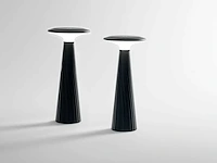 4 x intec brio oplaadbare design lampen zwart