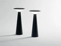4 x intec brio oplaadbare design lampen zwart - afbeelding 4 van  6