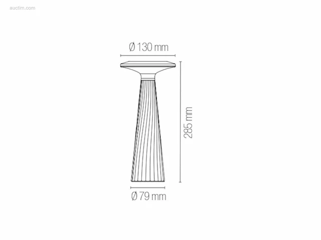 4 x intec brio oplaadbare design lampen zwart - afbeelding 3 van  4