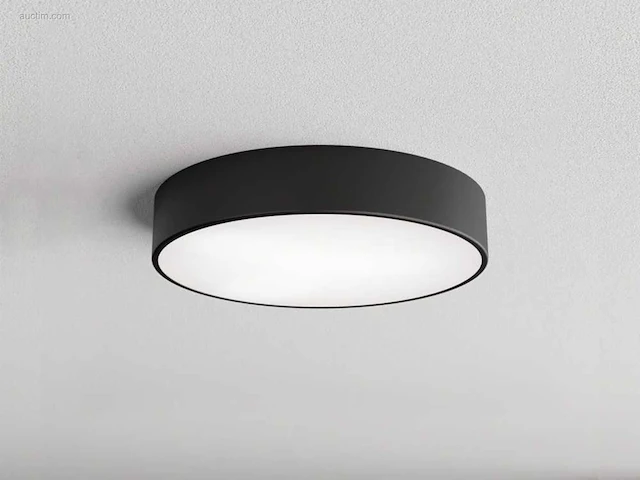 4 x intec klio 36 watt led plafondlamp zwart - afbeelding 1 van  6