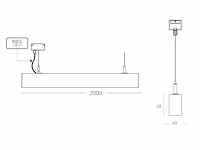 4 x intec led build 200 design pendel armatuur wit - afbeelding 8 van  10