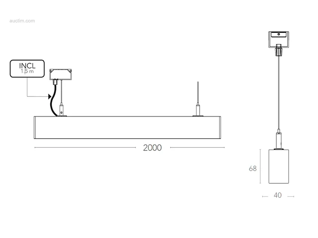 4 x intec led build 200 design pendel armatuur... - afbeelding 4 van  9