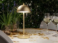 4 x intec led party oplaadbare design lampen goud