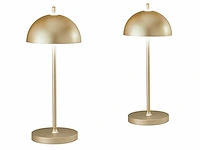 4 x intec led party oplaadbare design lampen goud - afbeelding 2 van  4