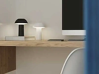 4 x intec mykes oplaadbare tafellamp zwart - afbeelding 3 van  8