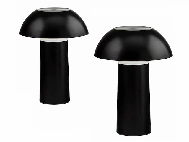 4 x intec mykes oplaadbare tafellamp zwart - afbeelding 4 van  8
