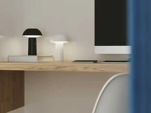 4 x intec mykes oplaadbare tafellamp zwart - afbeelding 3 van  8