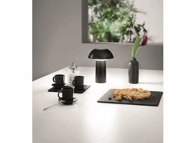 4 x intec mykes oplaadbare tafellamp zwart - afbeelding 8 van  9