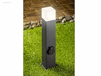 4 x largo 50 schuko buiten lamp zwart - afbeelding 6 van  7