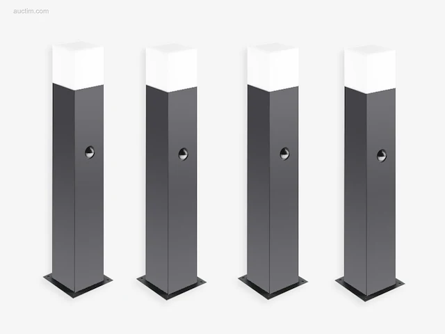 4 x largo 50 sensor buiten lamp zwart - afbeelding 5 van  7