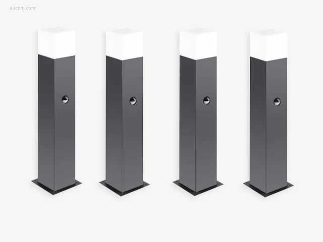 4 x largo 50 sensor buiten lamp zwart - afbeelding 2 van  8