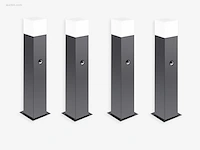 4 x largo 50 sensor buiten lamp zwart - afbeelding 2 van  8