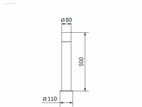 4 x largo 50 sensor buiten lamp zwart - afbeelding 4 van  9