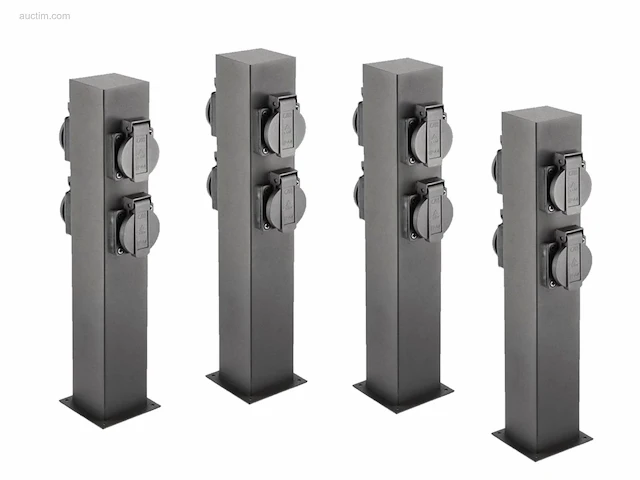 4 x largo buiten kolom schuko zwart - afbeelding 3 van  6