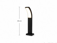 4 x led buiten sokkel lamp – 12w – 4200k neutraal wit - zwart – ip65 – prestige-2 - afbeelding 2 van  5
