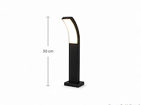 4 x led buiten sokkel lamp – 12w – 4200k neutraal wit - zwart – ip65 – prestige-2 - afbeelding 2 van  5