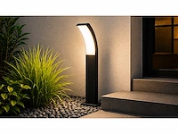 4 x led buiten sokkel lamp – 12w – 4200k neutraal wit - zwart – ip65 – prestige-2 - afbeelding 7 van  13