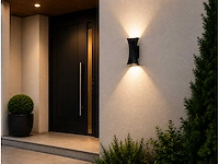 4 x led buiten wandlamp – 10w – 4200k neutraal wit - zwart – ip65 – marvel-10 - afbeelding 14 van  15