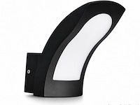 4 x led buiten wandlamp – 15w – 4200k neutraal wit - zwart – ip65 – superb - afbeelding 2 van  5