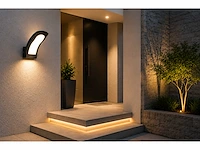4 x led buiten wandlamp – 15w – 4200k neutraal wit - zwart – ip65 – superb - afbeelding 9 van  15