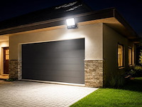 4 x led floodlight 200w – 6400k koud wit - zwart – ip65 – borneo-200 - afbeelding 3 van  5