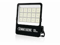 4 x led floodlight 200w – 6400k koud wit - zwart – ip65 – borneo-200 - afbeelding 2 van  5