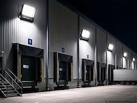 4 x led floodlight 300w – 6400k koud wit - zwart – ip65 – borneo-300 - afbeelding 3 van  5