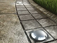 4 x led grond spot rond zilver - afbeelding 1 van  7