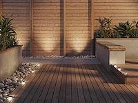 4 x led grond spot rond zilver - afbeelding 2 van  7