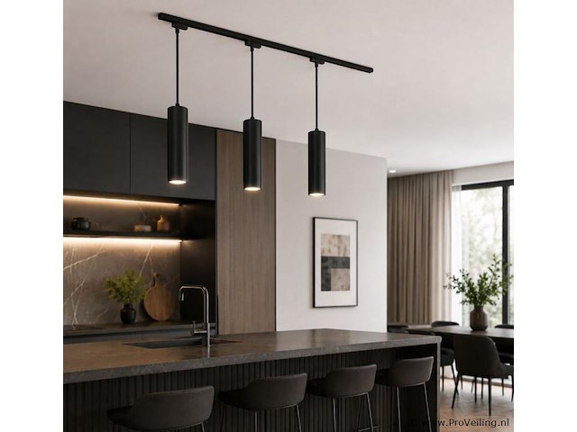 4 x led hangspot voor magnetische rail – 48v – 20w – 4200k neutraal wit - afbeelding 3 van  5