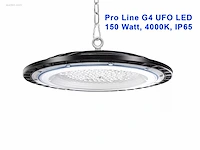 4 x led highbay pro line slim 150 watt