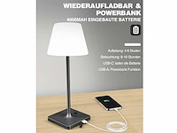 4 x led jammin oplaadbare tafellampen wit - afbeelding 5 van  7